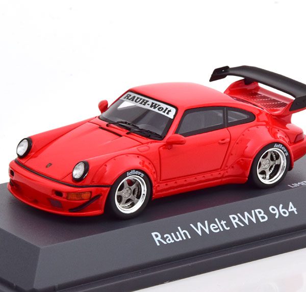 Porsche 911 (993) Rauh Welt "RWB" Rood 1-43 Schuco Pro.R Limited 500 Pieces