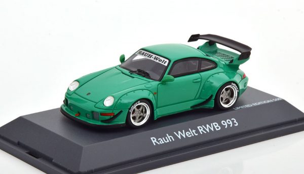 Porsche 911 (993) Rauh Welt "RWB" Groen 1-43 Schuco Pro R Limited 500 Pieces