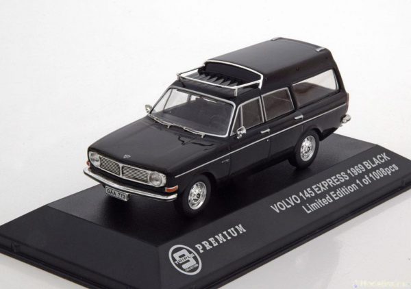 Volvo 145 Express 1969 Zwart 1-43 Triple 9 Collection Limited 1008 Pieces