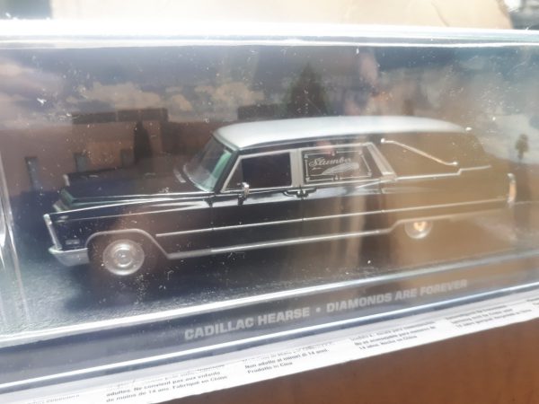 Cadillac Hearse James Bond "Diamonds Are Forever" Zwart 1-43 Altaya James Bond 007 Collection