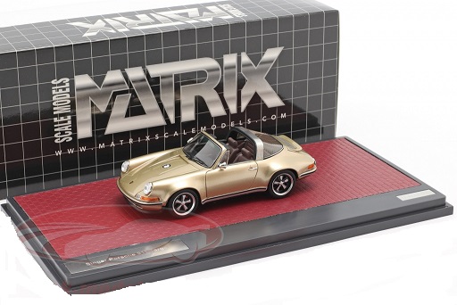 Porsche 911 Targa "Singer" Goud Metallic 1:43 Matrix Scale Models Limited Edition