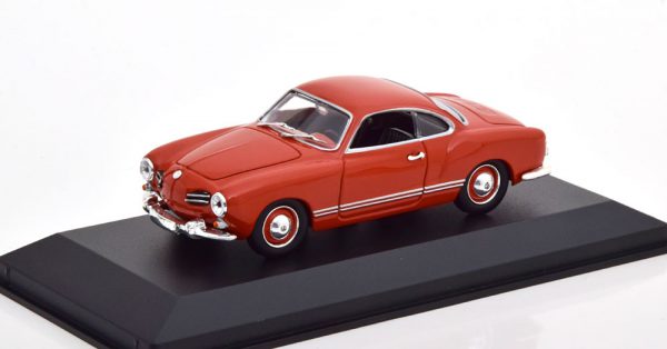 Volkswagen Karmann Ghia Coupe 1955 Rood 1-43 Maxichamps