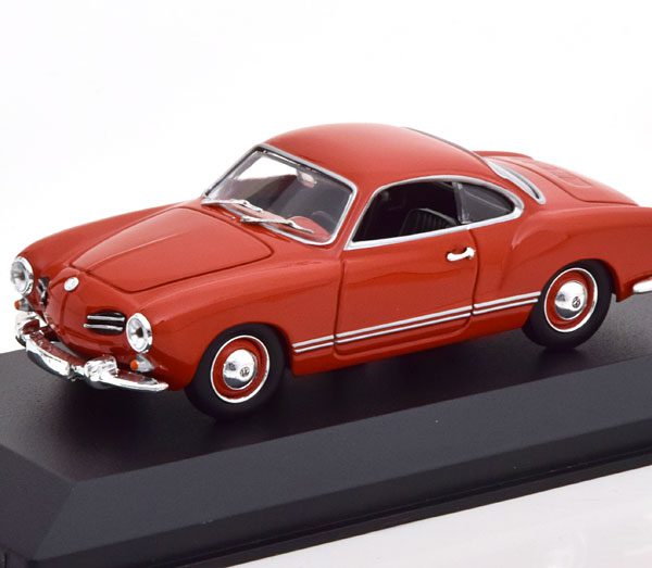 Volkswagen Karmann Ghia Coupe 1955 Rood 1-43 Maxichamps