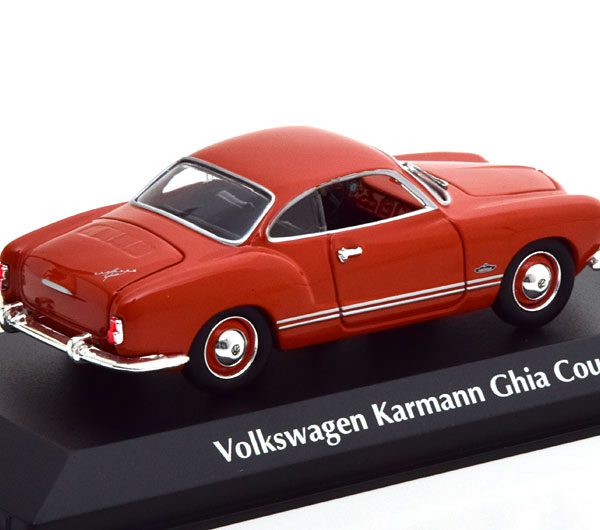 Volkswagen Karmann Ghia Coupe 1955 Rood 1-43 Maxichamps