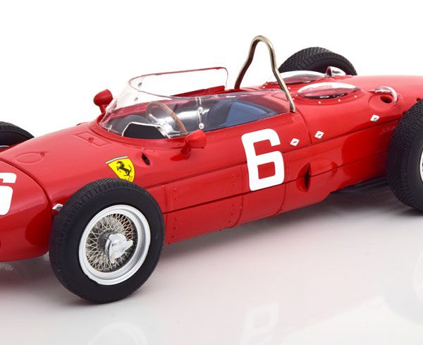 Ferrari 156 Sharknose F1 Nr# 6 GP Belgie 1961 Richie Ginther Rood 1-18 CMR Models