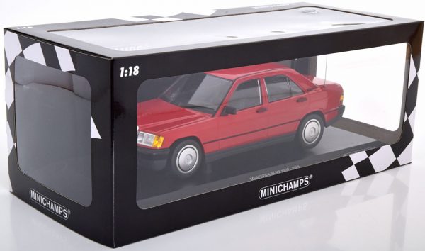 Mercedes-Benz 190E ( W201 ) 1982 Rood 1-18 Minichamps Limited 702 Pieces