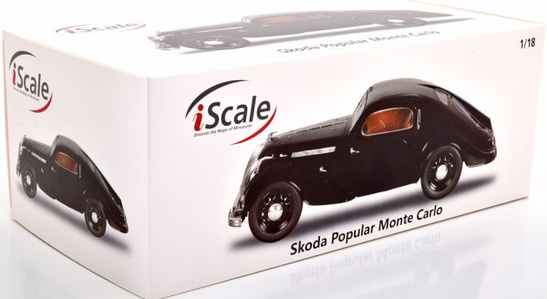 Skoda Popular Monte Carlo 1935 Zwart 1-18 Iscale