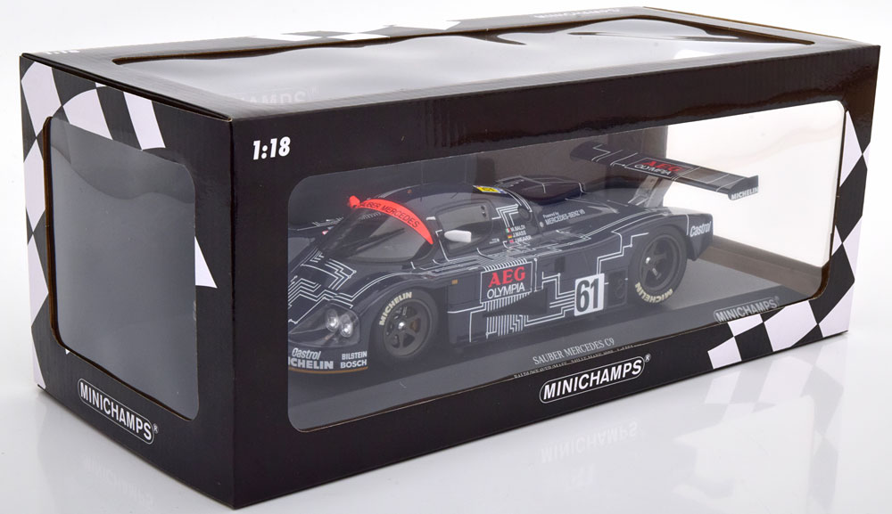 Mercedes-Benz Sauber C9 No.61, 24h Le Mans 1988 Baldi/Weaver/Mass 1-18  Minichamps Limited 504 Pieces - Schuiten Autominiaturen