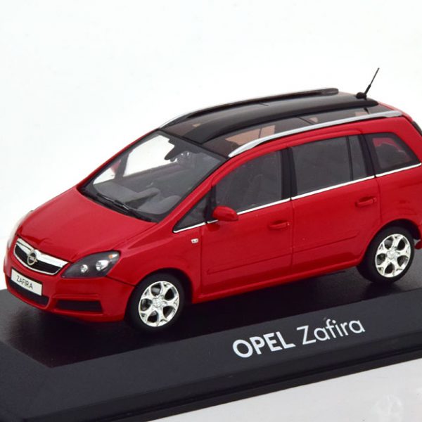 Opel Zafira II 2007 Rood 1-43 Minichamps ( Dealer )