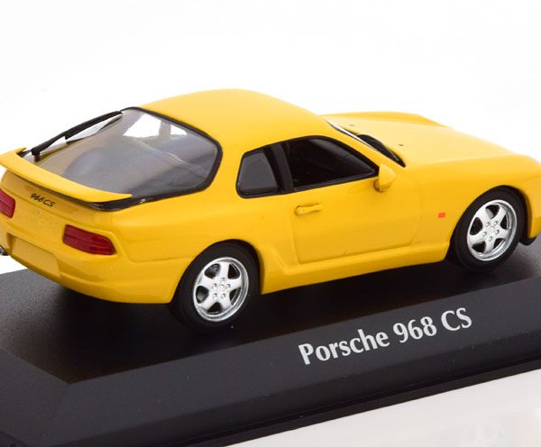 Porsche 968 CS 1983 Geel 1-43 Maxichamps