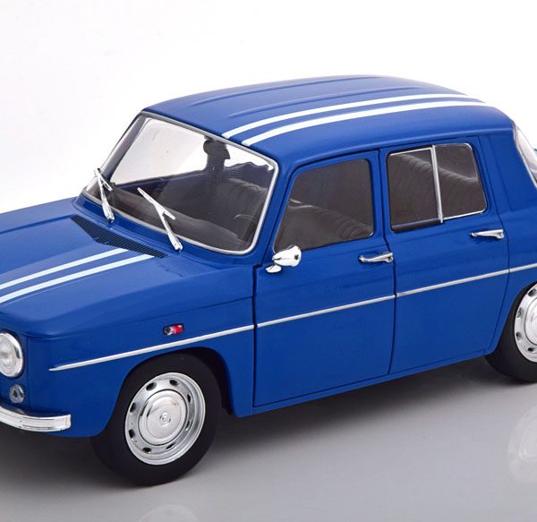 Renault 8 Gordini 1100 1967 Blauw / Wit 1-18 Solido