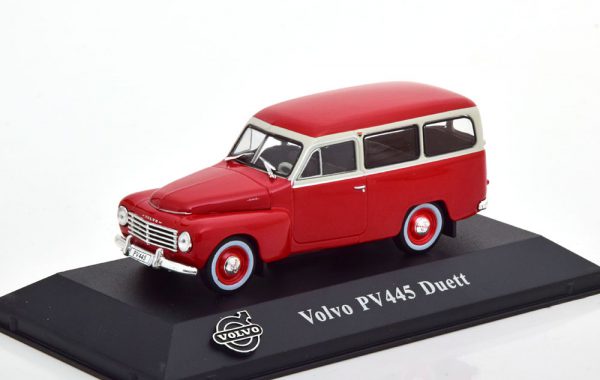 Volvo PV445 Duett 1953 Rood / Wit 1-43 Atlas Volvo Collection