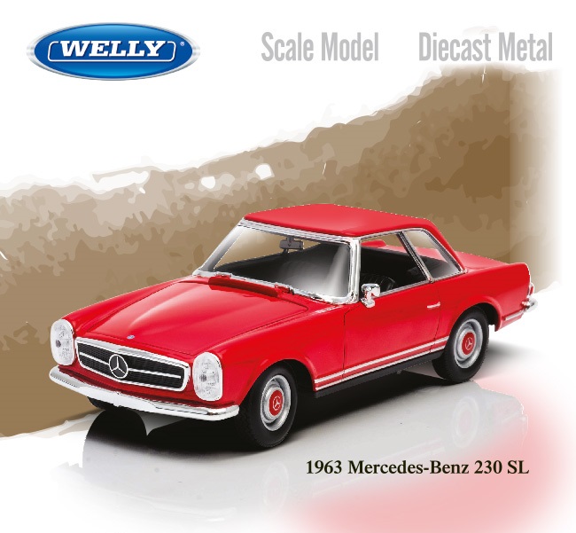 MERCEDES 280 SL PAGODE Rouge MINICHAMPS 1:43 de reference MIN 032231