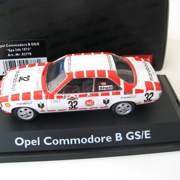 Opel Commodore B GS/E 24h Spa 1973 #32 Rood/ Wit 1/43 Schuco Limited Edition