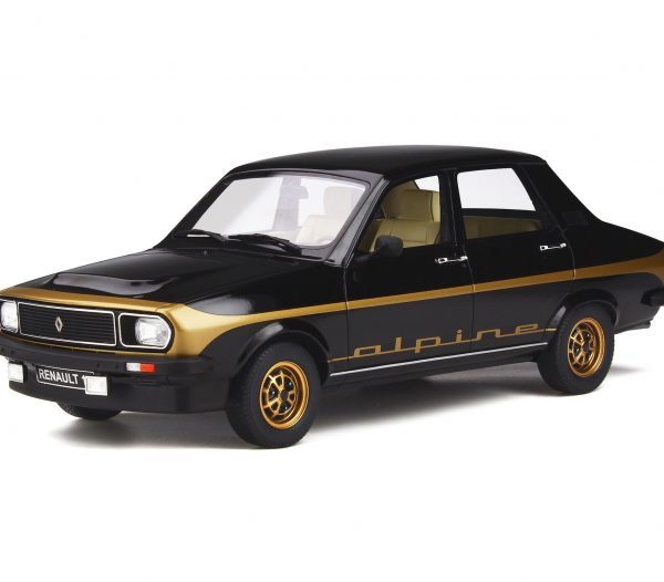 Renault 12 Alpine 1978 Zwart / Goud 1-18 Ottomobile Limited 1500 Pieces