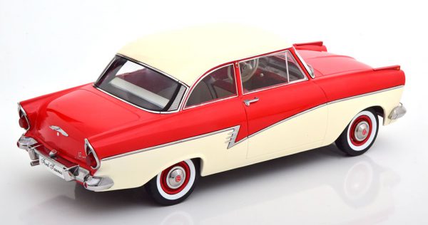 Ford Taunus 17M P2 1957 Rood / Wit 1-18 KK Scale Limited 1250 Pieces