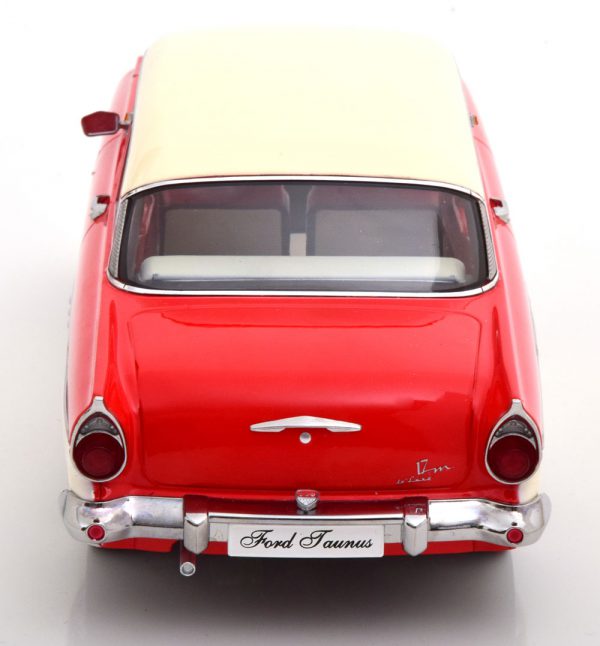 Ford Taunus 17M P2 1957 Rood / Wit 1-18 KK Scale Limited 1250 Pieces