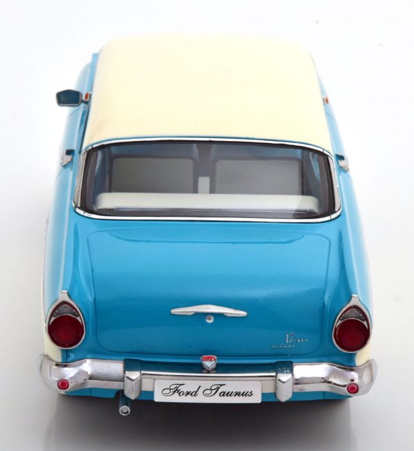 Ford Taunus 17M P2 1957 Blauw / Wit 1-18 KK Scale Limited 1000 Pieces