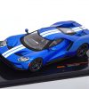 Ford GT 2017 Blauw Metallic / Wit 1-43 Ixo Models