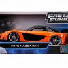Mazda RX-7 Han's "Fast and the Furious" Oranje/ Zwart 1-24 Jada Toys