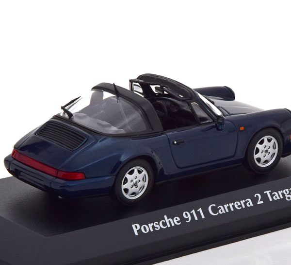 Porsche 911 (964) Carrera 2 Targa 1991 Donkergroen Metallic 1-43 Maxichamps