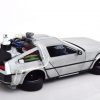 De Lorean Time Machine "Back to The Future 2" Met Led Verlichting Matzilver 1-24 Jada Toys