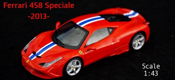 Ferrari 458 Speciale 1-43 Rood Burago Signature