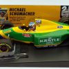 Benetton Ford B193B # 5 M.Schumacher 1st Home Podium Germany GP 1993 Geel / Groen 1-18 Minichamps