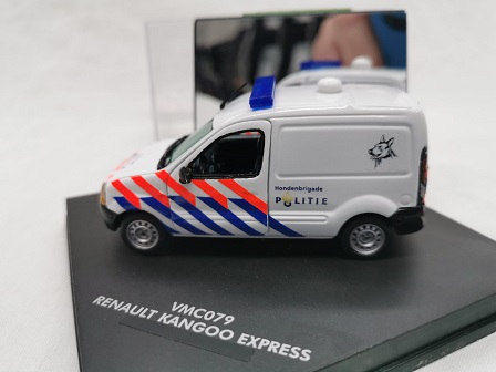 Renault Kangoo Express Honden Brigade Nederlandse Politie ( Oude Striping ) omgebouwd 1-43 Vitesse