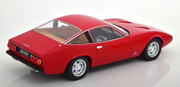 Ferrari 365 GTC4 1971 Rood ( Bruin Interieur ) 1-18 KK Scale Limited 750 Pieces