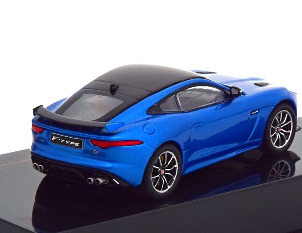 Jaguar F-Type SVR 2016 Blauw Metallic / Zwart 1-43 Ixo Models