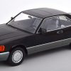 Mercedes-Benz 560 SEC ( C126 ) 1985 Zwart 1-18 KK Scale Limited 1000 Pieces