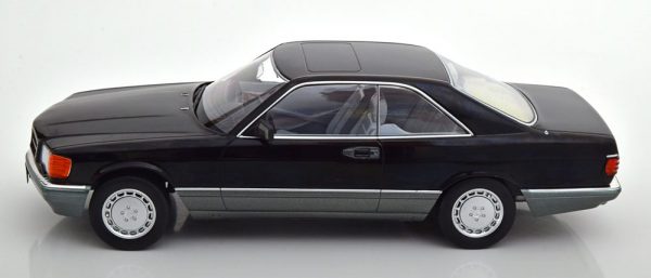 Mercedes-Benz 560 SEC ( C126 ) 1985 Zwart 1-18 KK Scale Limited 1000 Pieces