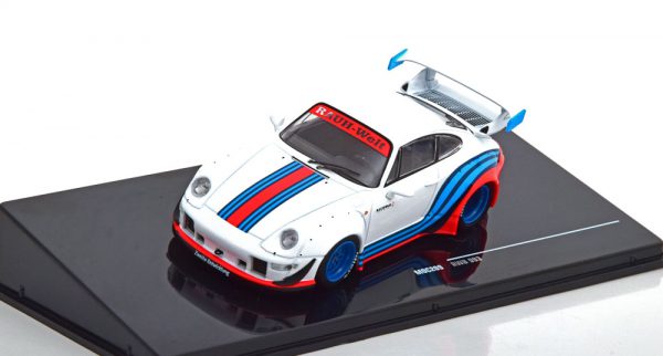 Porsche 911 (993) RWB "Rauh-Welt Martini" 1-43 Wit Ixo Models