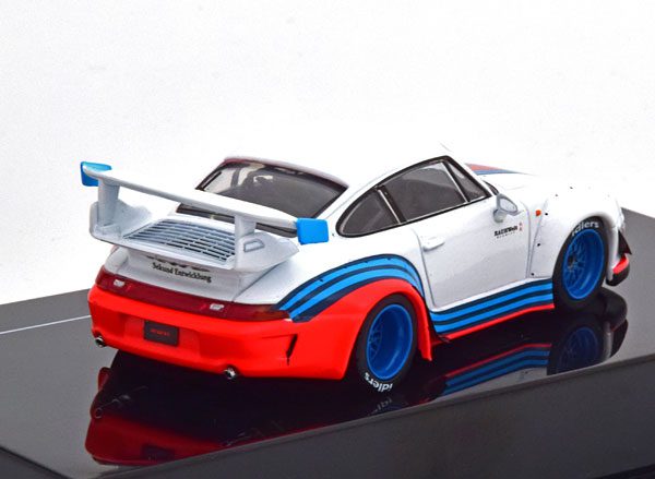 Porsche 911 (993) RWB "Rauh-Welt Martini" 1-43 Wit Ixo Models