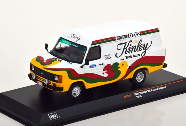 Ford Transit MK2 ( Team Belgium ) 1978 Wit / Geel / Groen / Rood 1-43 Ixo Models