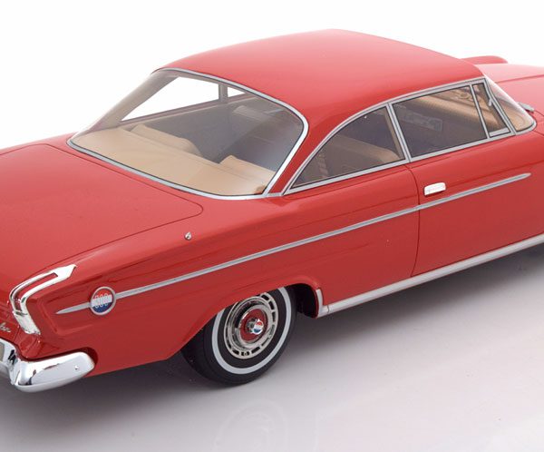 Chrysler 300H 2-Door Hardtop 1962 Rood 1-18 BOS Models Limited 504 Pieces ( Resin )
