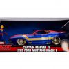 Marcel Avengers Ford Mustang Mach 1 1973 & Captain Marvel Blauw/Rood/Geel 1-24 Jada Toys