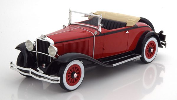 Dodge Eight DG Convertible 1931 Rood / Zwart 1-18 BOS Models Limited 504 Pieces ( Resin )