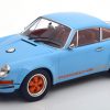 Porsche 911 Coupe "Singer" Lichtblauw / Oranje 1-18 KK Scale Limited 1000 Pieces