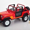 Jeep CJ-7 Renegade "The Terminator met Sarah Connor Figuur" Rood 1-18 Greenlight Collectibles