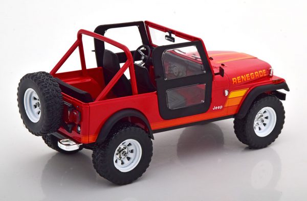 Jeep CJ-7 Renegade "The Terminator met Sarah Connor Figuur" Rood 1-18 Greenlight Collectibles