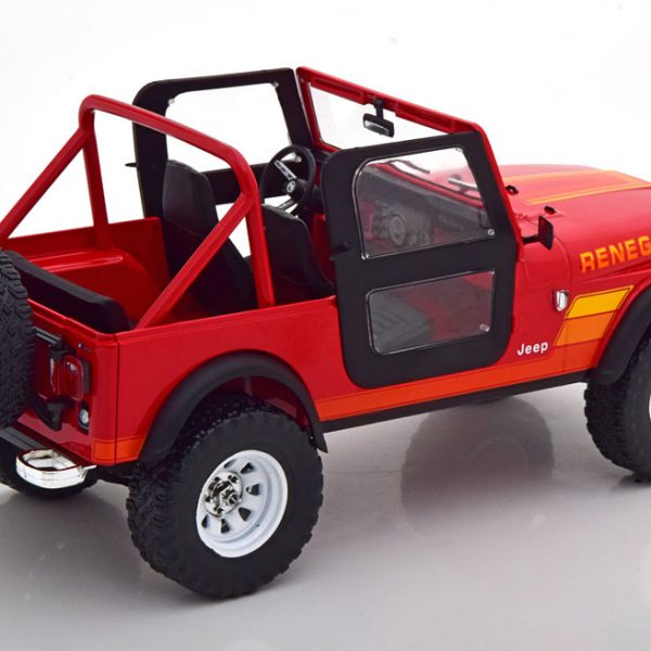 Jeep CJ-7 Renegade "The Terminator met Sarah Connor Figuur" Rood 1-18 Greenlight Collectibles