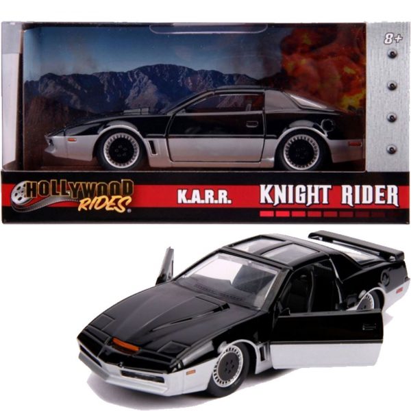 Pontiac K.A.R.R. Knight Rider Zwart / Zilver 1:32 Die-Cast Hollywood Rides- Jada Toys