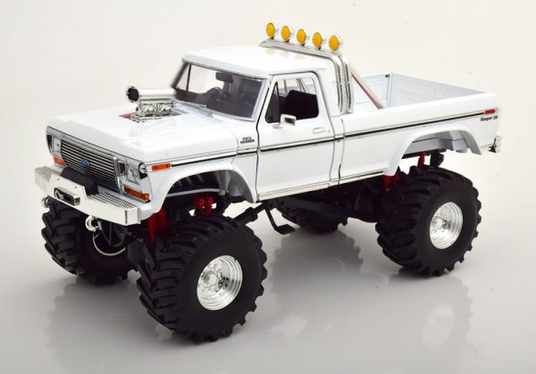 Ford F-250 Monster Truck 1979 ( met 48 inch wheels ) Wit 1-18 Greenlight Collectibles