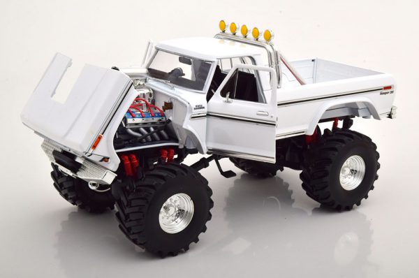 Ford F-250 Monster Truck 1979 ( met 48 inch wheels ) Wit 1-18 Greenlight Collectibles