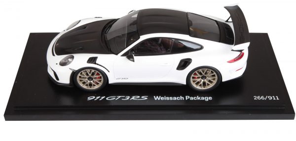 Porsche 911 GT3 RS Weissage Package ( 991 ) Wit / Zwart 1-18 Spark Limited 911 Pieces