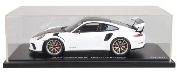 Porsche 911 GT3 RS Weissage Package ( 991 ) Wit / Zwart 1-18 Spark Limited 911 Pieces