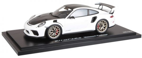 Porsche 911 GT3 RS Weissage Package ( 991 ) Wit / Zwart 1-18 Spark Limited 911 Pieces