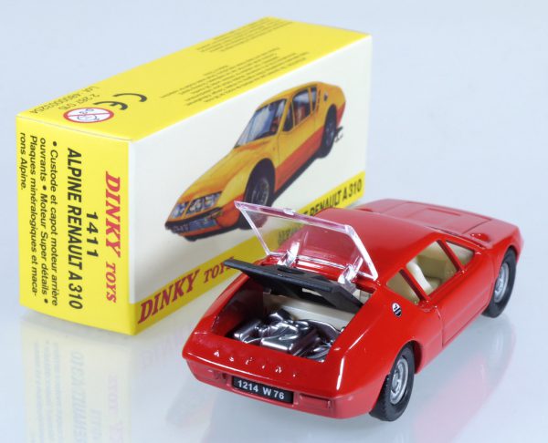 Renault A310 Alpine 1972 Rood 1-43 Dinky ( Atlas )